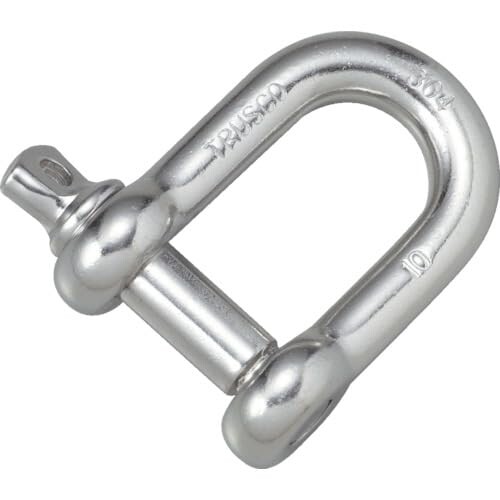 TRUSCO(トラスコ) ネジシャックル ステンレス鋼製 13粍 (1個入) TNS-13 × 10袋