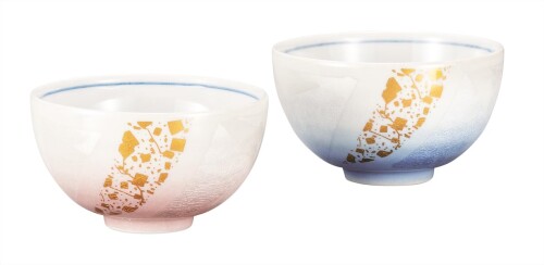 ナカマル『九谷焼』組飯碗･銀彩金チラシ K9-574