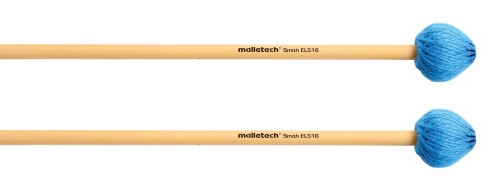 マレテック Malletech ヴィブラフォン・マレット E.スミスシリーズ ハンドル：ラタン 硬さ：ミディアムハード カラー：ブルー
