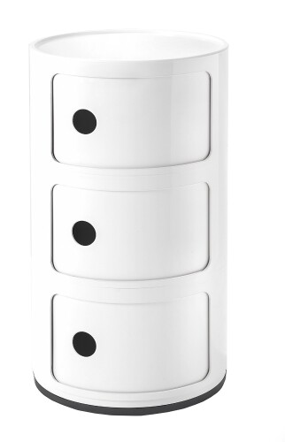 Kartell コンポニビリ3 白いこと [ファイ]32/H58.5糎 SFNT-K4967-03
