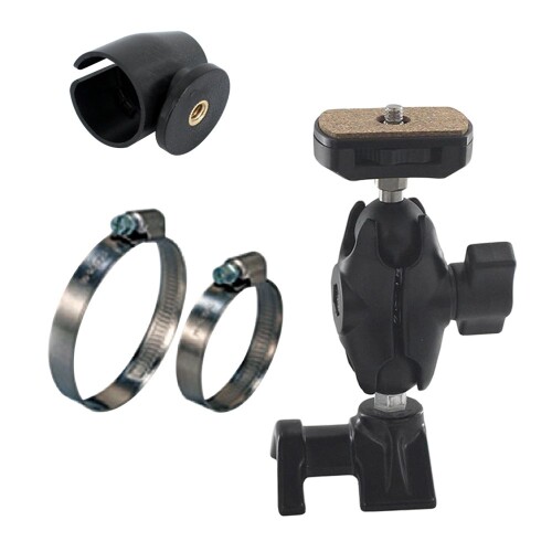 REC-MOUNTS ロールバー・フロントフォークマウント Roll 赤ちょうちん ・ Front fork for パナソニック ウェアラブルカメラ HX-A1H/HX-A500用