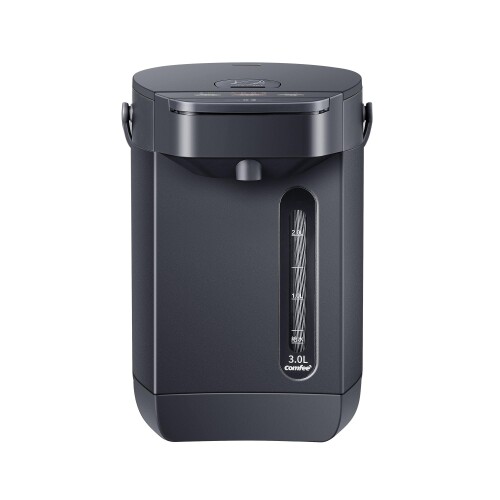COMFEE\u0027 明かりポット 電動お湯ポット 3L パソコン 保温体温合わせる 安全性のある鍵を掛ける 湯量選りすぐる 役立つこと 省エネ インディゴグレー