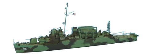 ニコモデル 1/700 アメリカ海軍 チャールズ・ローレンス級 高速輸送艦 APD-60 リドル レジンキット PN07018