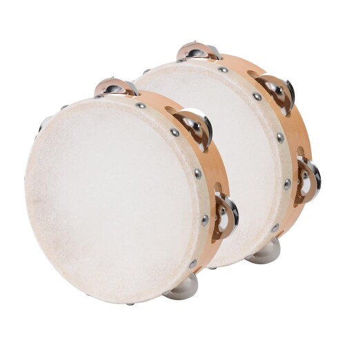 KC 皮付きタンバリン カーフスキン 18cm TCS-18/6 2個セット