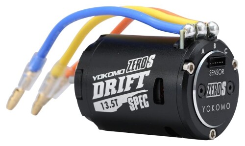 ヨコモ ZERO Sブラシレスモーター13.5T センサー付 (ブラック) YM-S135DBA