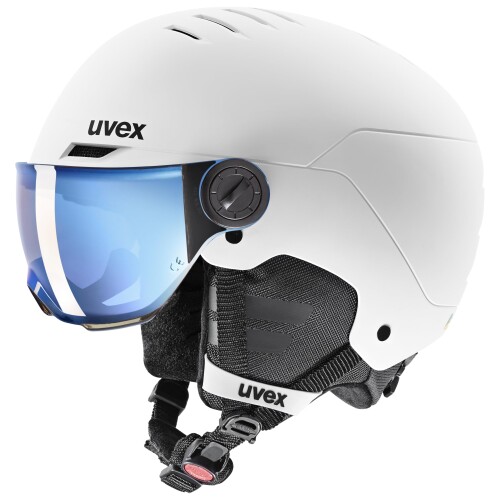 uvex(ウベックス) rocket jr. visor 子供用 スキー スノーボード バイザー付きヘルメット｜マニッシュボーイ