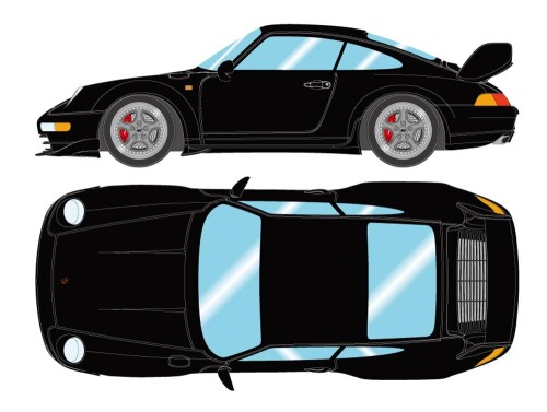 メイク繰り上げる (Make up) EIDOLON 1/18 ポルシェ 911 (993) カレラRS 1995 (Japan Ver.) 黒いこと 遣っ付ける品 EML095F
