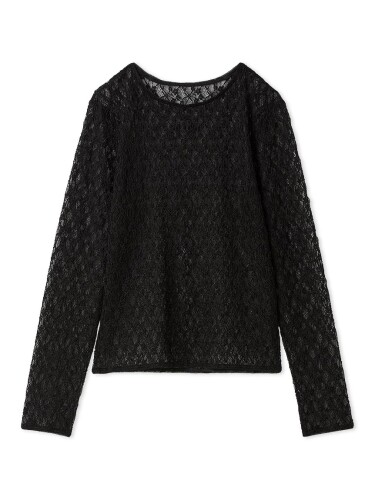 (毛皮毛皮) レースカットソープルオーバー RWCT261031 レディース BLK Free Size