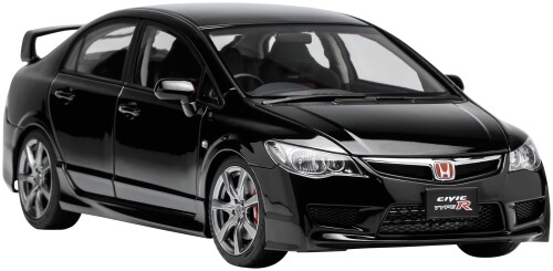 無償性表現スタイル (FREESTYLE) MOTORHELIX 1/18 ホンダ Civic Type R (FD2) 2007 Facelift 結晶黒いこと 遣っ付ける品 M85406