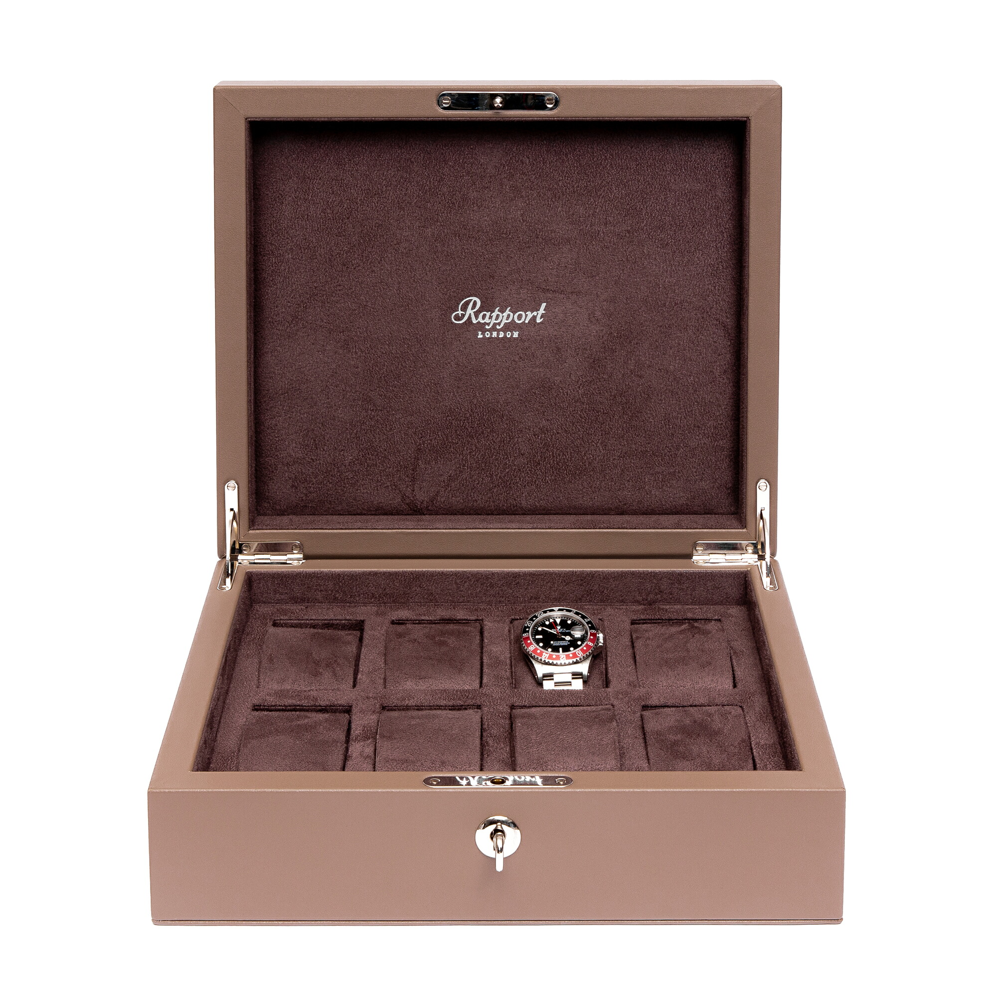 ラポート ロンドン(Rapport LONDON) Vantage Eight Watch Box in Earth 腕時計収納ケース 8本収納 腕時計収納ボックス コレクションケース 高級時計 時計ケース アクセサリー ウォッチ 男女兼用 高級 ディスプレイ オシャレ インテリア プレゼント ギフト収納｜MANO-A-MANO【時計ベルト専門店】