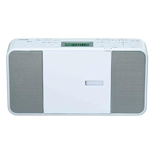 東芝 CDラジオ受信機 TY-C251(W) パウダーコンパクト か細い 上半身 縦型 広広としたFM 相応う 見て呉れ大きさ 280×149×63粍 質量 約1.2kg