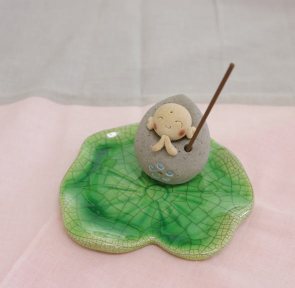 楽天市場】笑福 しあわせ地蔵さん（信楽焼）陶器 置物 お地蔵さま : 笑