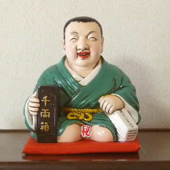 楽天市場】仙台四郎大明神・特大 開店祝に喜ばれる商売の神様 陶器 置物 : 笑福工房 万兵