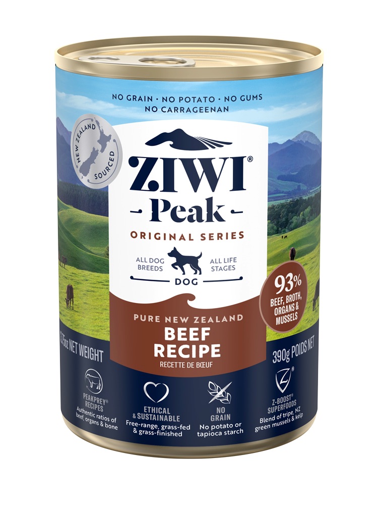 ジウィピーク (ZIWI Peak) 缶詰 ビーフ (犬用) 390g×12缶 (ケース販売)