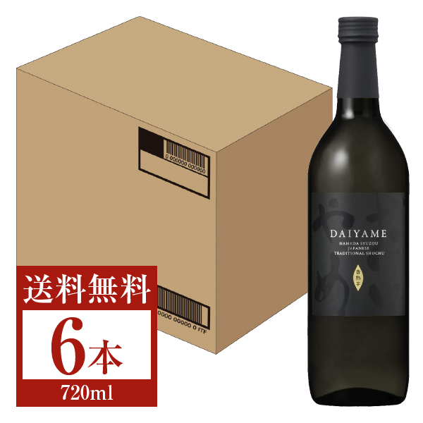 ケース販売】濱田酒造 だいやめ DAIYAME 芋焼酎 25度 1800ml×6本セット