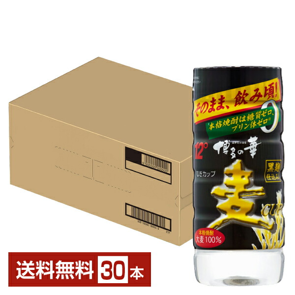 麦焼酎 博多の華  1800mmX12本 福徳長酒類 全国送料無料 博多の華 むぎ 25度 1.8Lパック×6本 1