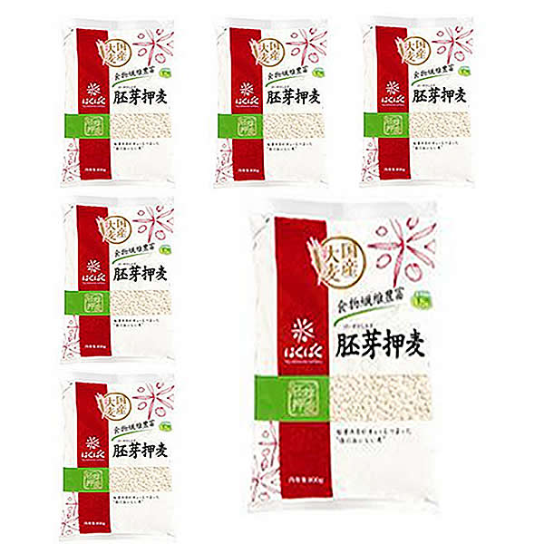 送先：事業所限定】はくばく 「純麦」 国内産大麦 （600g x8個