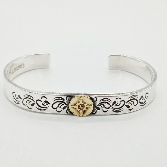 楽天市場】BROCKEN (ブロッケン) 唐草平打ちバングル 【Size：M