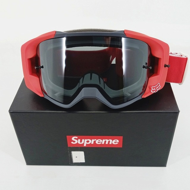 Supreme シュプリーム × Fox Racing フォックスレーシング GOGGLE RED ゴーグル レッド 22698-003 サイズFREE ワンサイズ 【中古】
