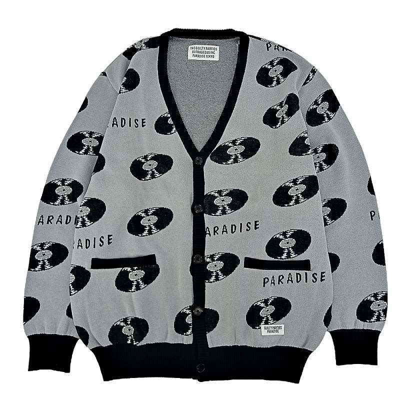 WACKO MARIA 22AW TIM LEHI CARDIGAN ワコマリア On sale 22ss WACKOMARIA Tim Lee High knit jacquard cardigan