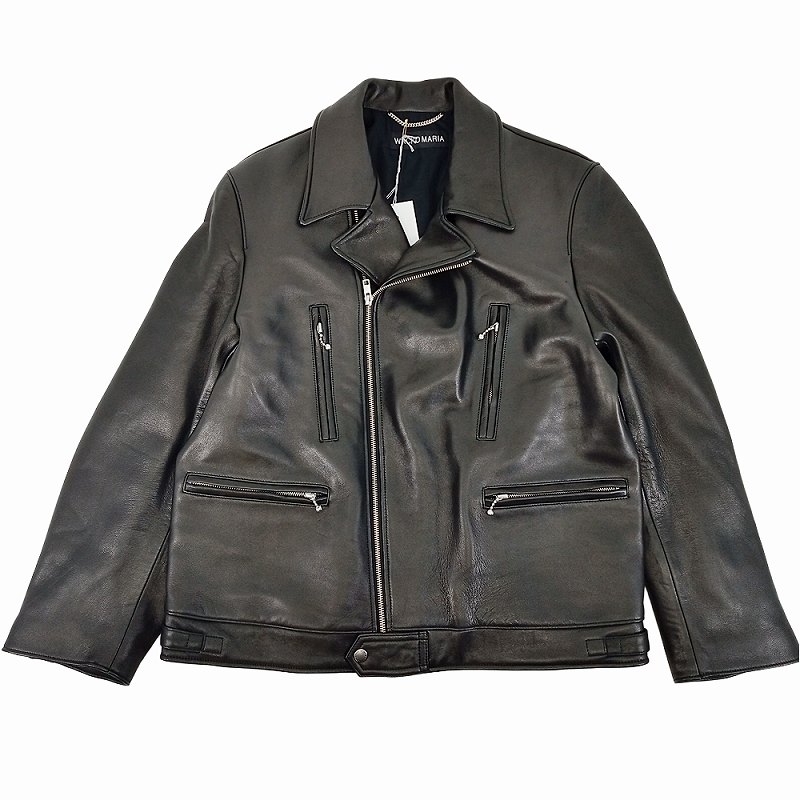 楽天市場】【中古】WACKO MARIA23AWLEATHER DOWN JACKET(TYPE-2