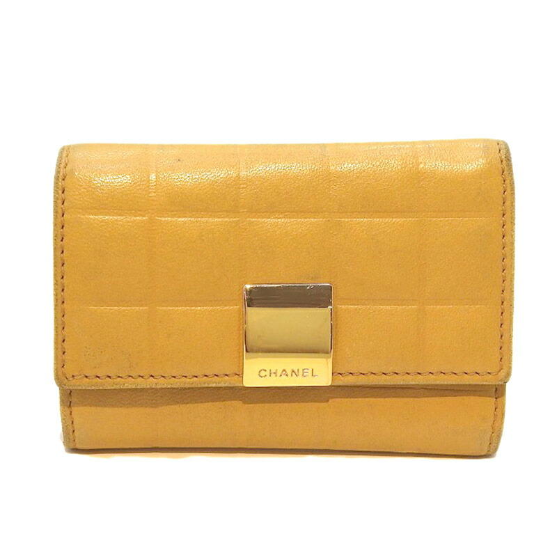 シャネル CHANEL チョコレート赤ちょうちん なめし革 6連仄めかし入れもの ベージュ 7番台 【中古】 キーホルダー・キーケース-財布・ケース
