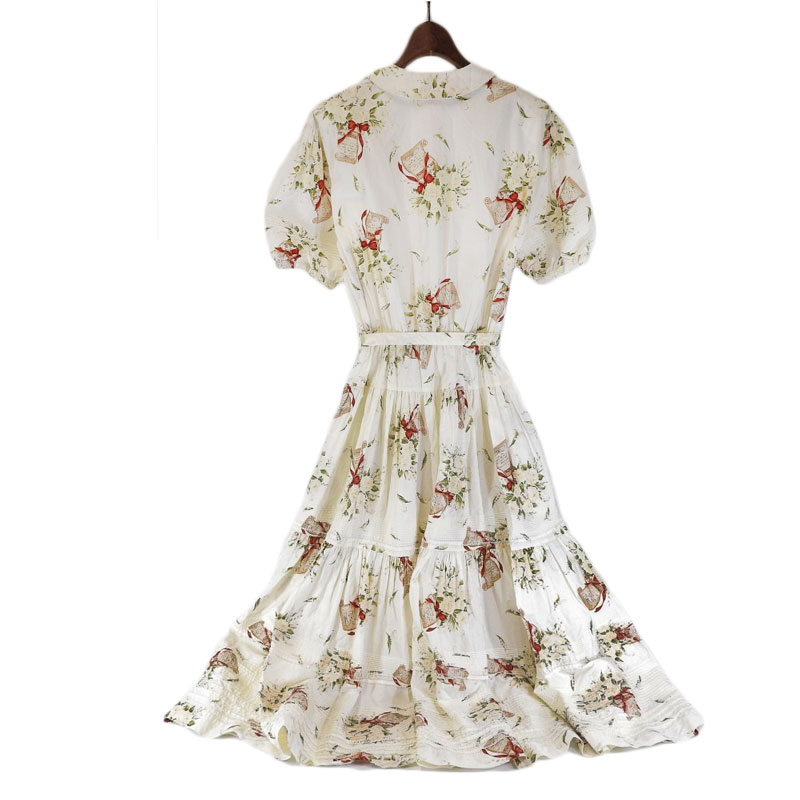 限定販売 ピンクハウス House Pink 花柄 中古 白 ワンピース マキシ丈 半袖 ベルト付き ワンピース Www Williamssound Com