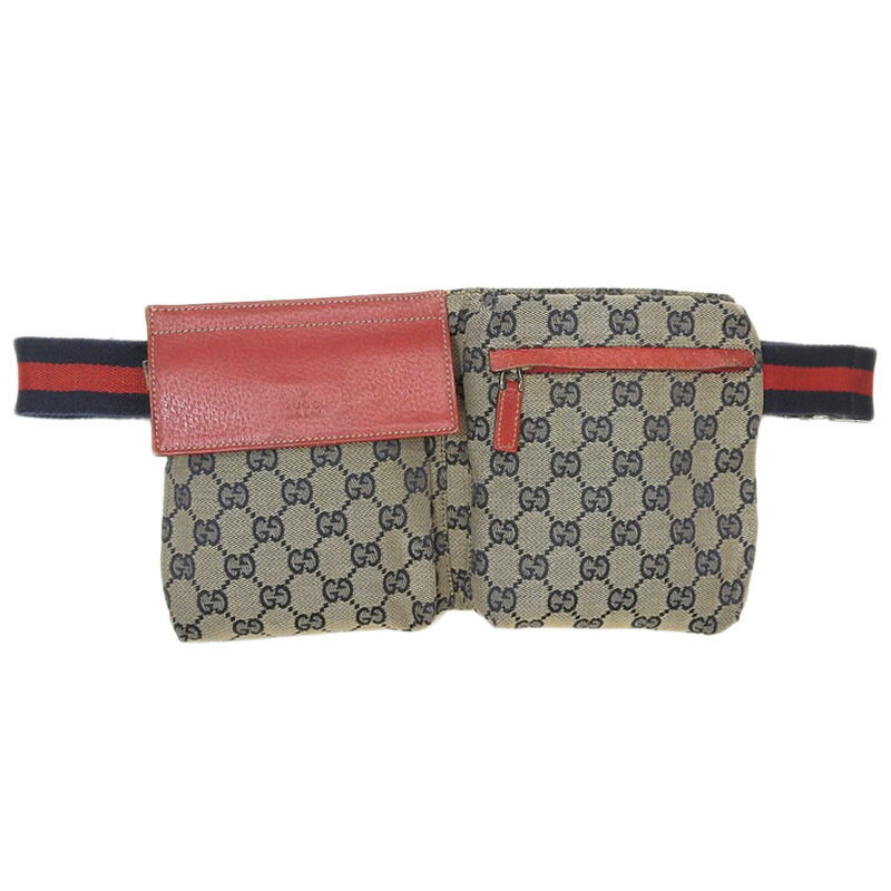 楽天市場】【GUCCI/グッチ】GGキャンバス ウエストポーチ 146304