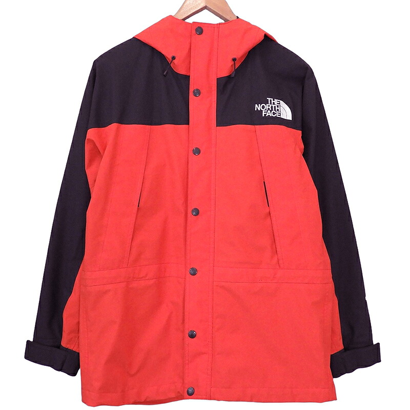 THE NORTH FACE ザ ノース フェイス マウンテン ライトジャケット メンズ ゴアテックス レッド系 ブラック sizeS NP11834 【中古】｜万SAI堂　店