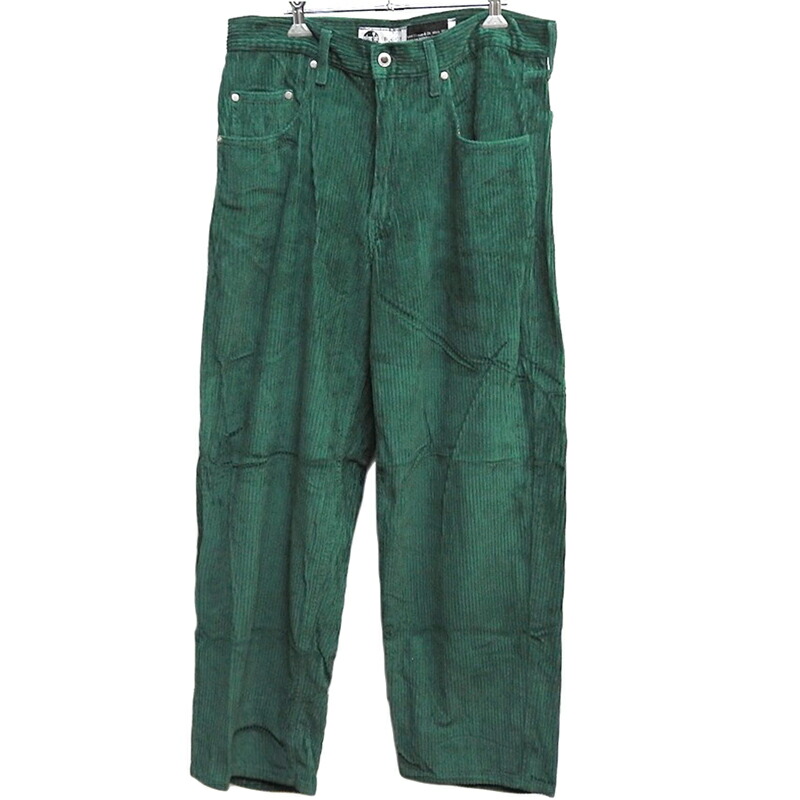 美品 LEVIS リーヴァイズジーンズ SILVERTAB BAGGY コール天 カーゴパンツ ボトムス メンズ 緑であること SizeW32L30 【中古】
