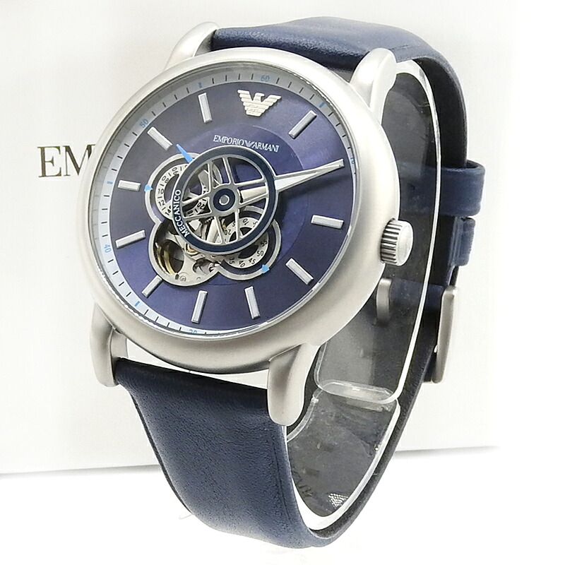未使用 EMPORIO ARMANI エンポリオアルマーニ メMECCANICCO メンズ オートマ 腕時計 AR60011 【中古】