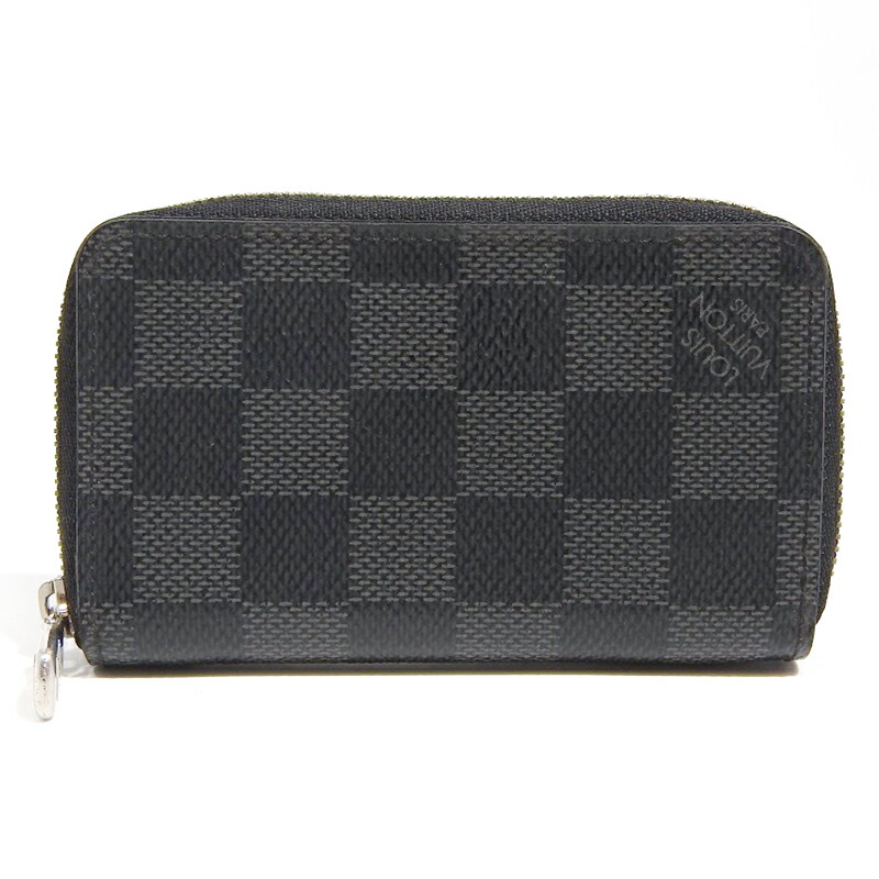 【極美品】ルイヴィトン グラフィット ジッピーパース N63076 楽天市場】ルイヴィトン ジッピーコインパース N63076 黒 ダミエ