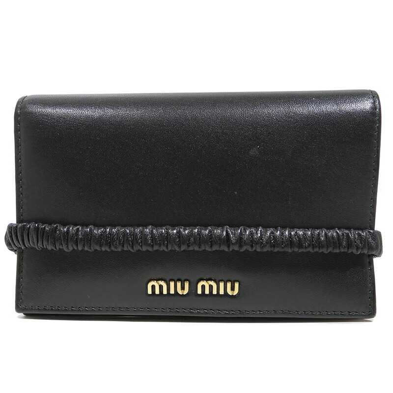楽天市場】miu miu ミュウミュウ サイフ・小物 二つ折財布 マテラッセ