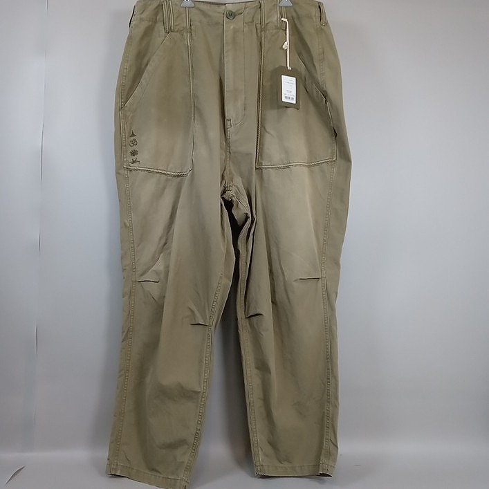 Liberaiders リベレイダーズ GARMENTDYED RIPSTOP SARROUEL PANTS ガーメントダイド リップストップ サルエルパンツ 24SS メンズ オリーブ size36 707022401 【中古】