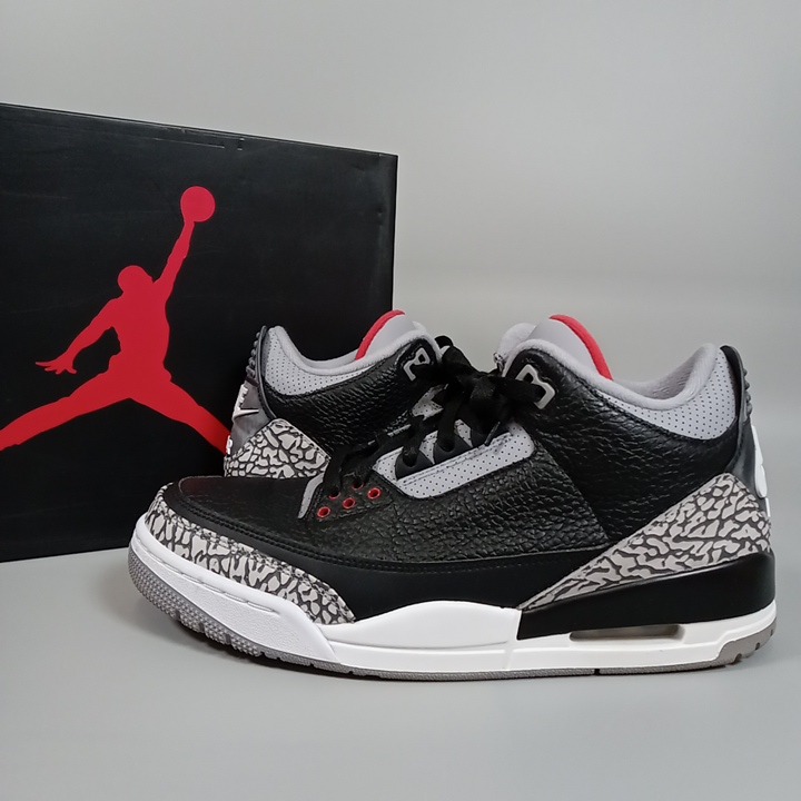 【2018製】Air Jordan 3 ブラックエレファント 楽天市場】NIKE AIR JORDAN 3 RETRO OG “BLACK/CEMENT”black