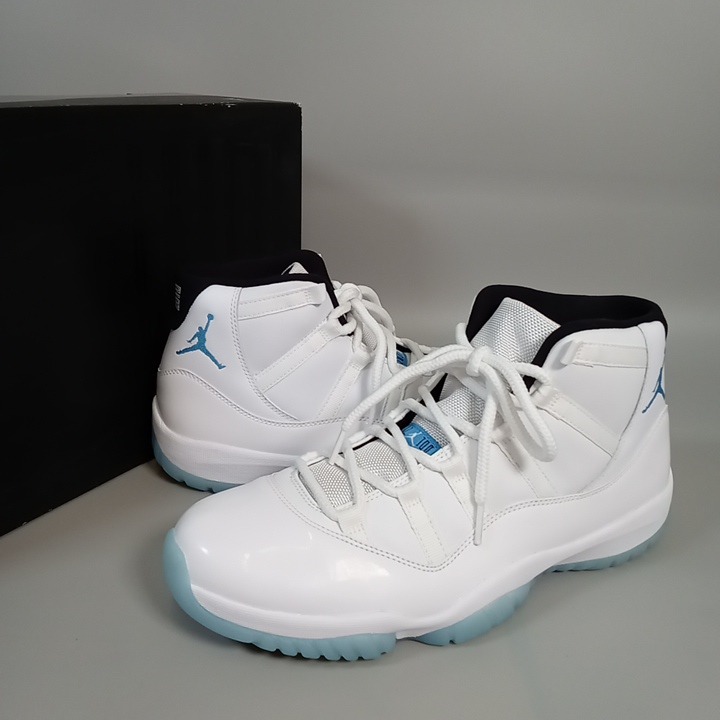 NIKE ナイキ AIR JORDAN 11 RETRO LEGEND BLUE 2014 エアジョーダン11 レトロ 言い伝え 青み 2014 メンズ スニーカー 29糎 白いこと 378037-117 【中古】