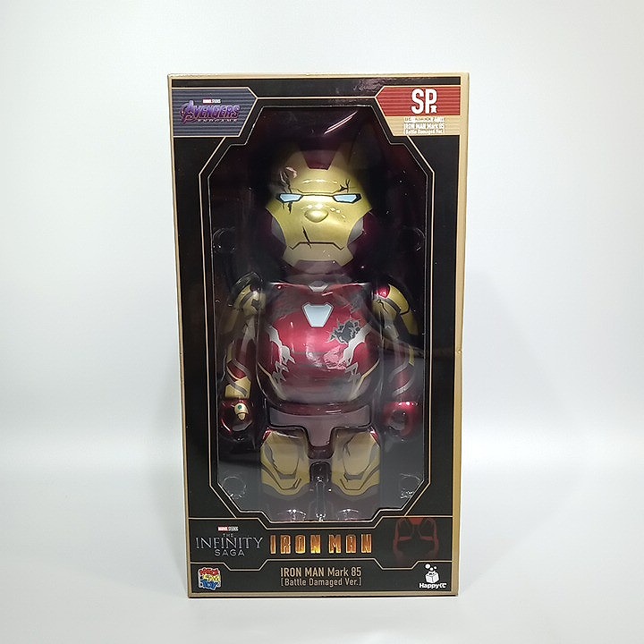 未開封 MEDICOM TOY メディコムトイ MARVEL STUDIOS Happyくじ SP賞 BE@RBRICK 400% IRON MAN Mark 85 【中古】|万SAI堂 店