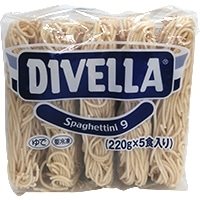 【冷凍】DIVELLA 冷凍スパゲティNo.9 220G　5食入 (NCF/洋風調理品/パスタ) 業務用画像