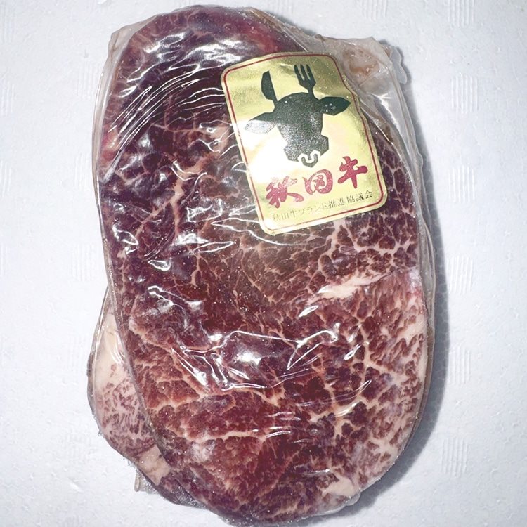 【冷凍】秋田牛ヒレステーキカット 100G&times;4枚入 (ミートもとむら/牛肉/牛スライス) 業務用｜満店プロ市場