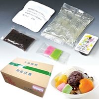 【冷蔵】アンミツポーションS (寒天180G、餡40G、蜜28G、求肥10G)　30食入 (タヌマ/和風デザート) 業務用