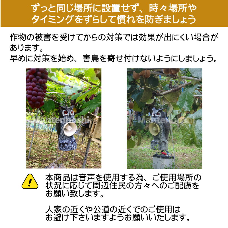 送料無料 天敵ニラミ トリサッタ Ttn T4 タイガー 鳥追い 鳥よけ 被害 カラス 撃退 グッズ 音 声 鳥害 対策 防鳥 被害 スズメ 鷹 タカ 猛禽類 ふくろう 鳴き声 威嚇 農業 防鳥用品 Ocrmglobal Com