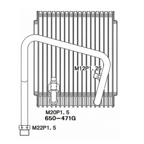 622-20203・Evaporator・エバポレーターコア参考純正番号:8-97085274-1新品・優良エバポレーターを格安プライスで|まんてん屋
