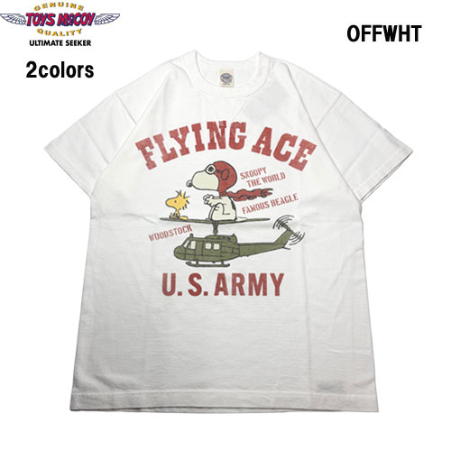 トイズマッコイ TOYS McCOY TMC2638 PEANUTS TEE SNOOPY “FLYING ACE” 半袖 Tシャツ スヌーピー|MANUFACTURES 店