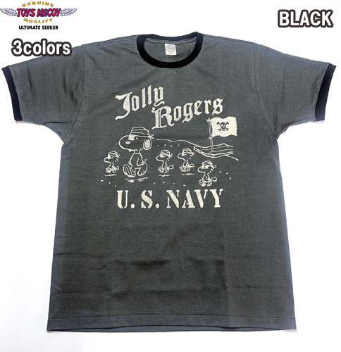 トイズマッコイ TOYS McCOY TMC2630 JOHNNY RINGER PEANUTS TEE SNOOPY " JOLLY ROGERS " スヌーピー 半袖 Tシャツ|MANUFACTURES 店