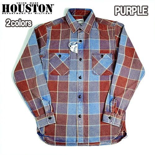 ヒューストン HOUSTON 41051 ALPACA VINTAGE VIYELLA SHIRT ヴィンテージビエラシャツ　ネルシャツ