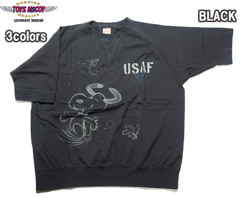 【度合い贏ち得る!!】 トイズマッコイ TOYS McCOY TMC2626 SHORT SLEEVE SWEAT SHIRT SNOOPY \" U S A F \""おせっかい 汗水 半袖"