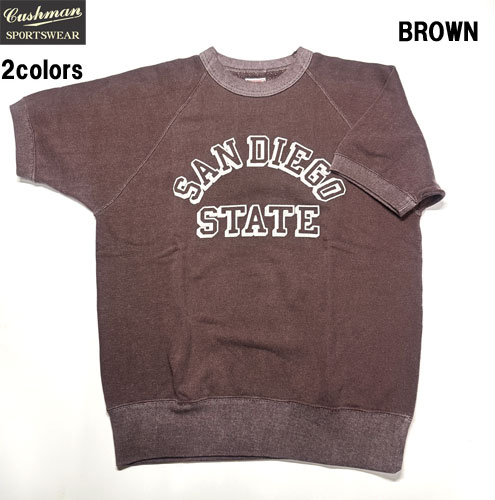 クッシュマン CUSHMAN 26876 VINTAGE WASH MINI PILE SWEAT TEE ミニパイル 汗水 プルオーバー