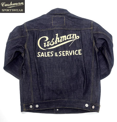 クッシュマン CUSHMAN 21352E 13.5oz DENIM 2ND MODEL ーEMBROIDERY－　刺繍デニムジャケット