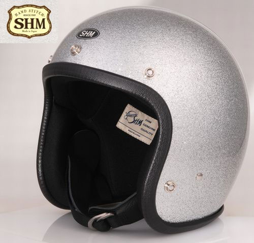 SHM LOT 504 SILVER FLAKE HELMET フレーク塗装 シルバーフレーク ヘルメット バイク bike