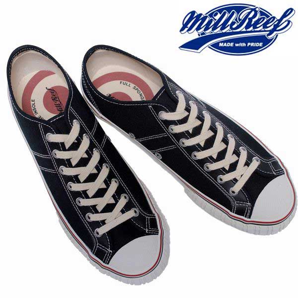 圧砕機岩礁 MillReef Gallop Oxford - BLACK ギャロップ オックスフォード 置き目とり捨てる 黒いこと  スニーカー